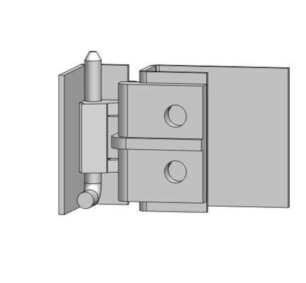 Furniture Cabinet Door Concealed Hinge Detachable Black Powder Coated