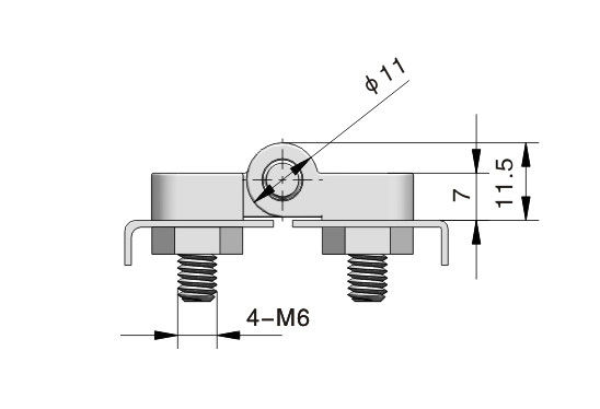 MEIGU CL209 180 Degree Rotation Industrial Adjustable Zinc Alloy Cabinet Hinge 54x40m
