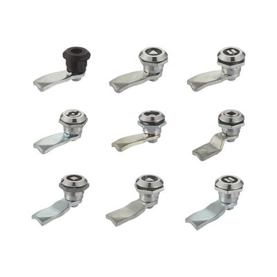 Metal Nickel Plated Quarter Turn Lock Zinc Alloy Furniture Cam Lock