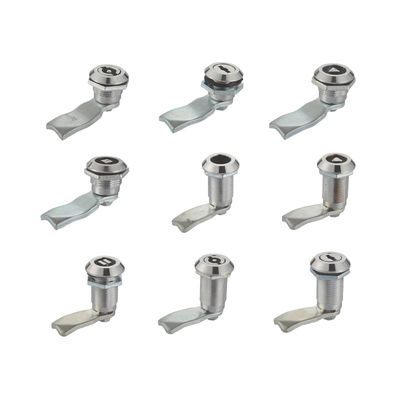 Metal Nickel Plated Quarter Turn Lock Zinc Alloy Furniture Cam Lock
