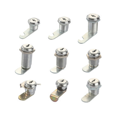Metal Nickel Plated Quarter Turn Lock Zinc Alloy Furniture Cam Lock