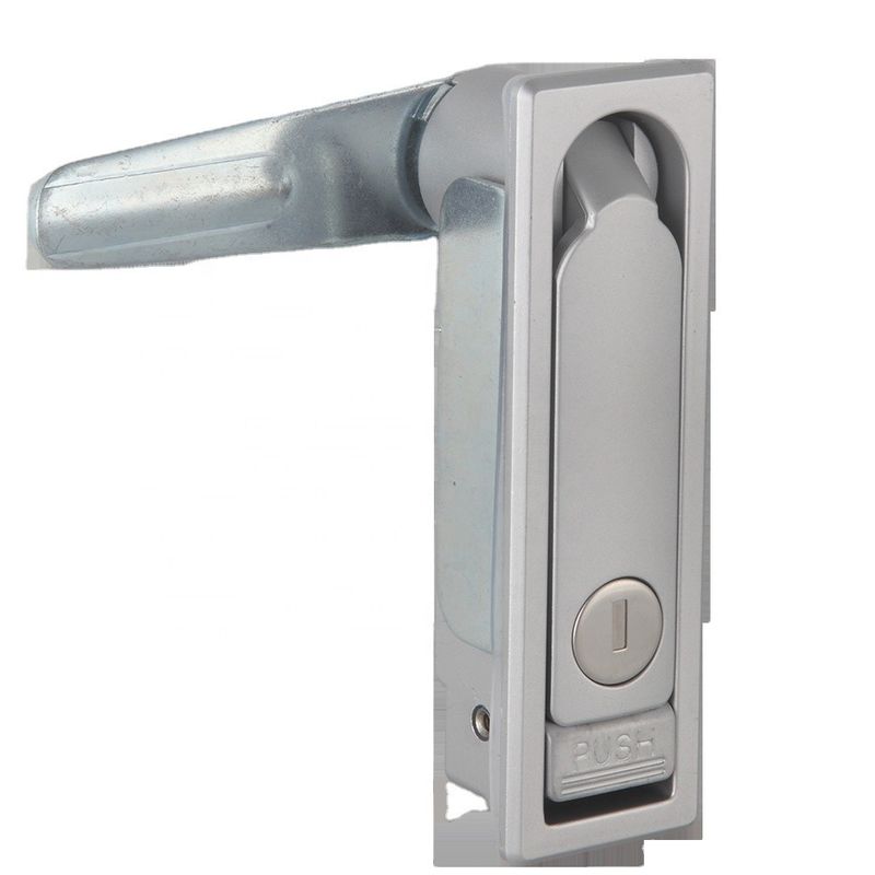 Zinc Alloy Electrical Cabinet Door Lock Silver 3 Point Panel Lock